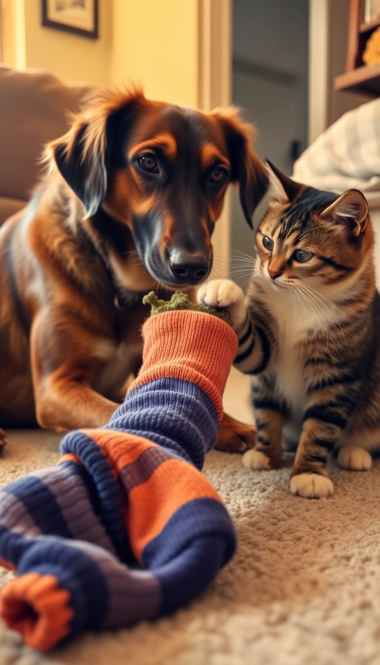 10 DIY Pet Toys You Can Make at Home in Under 30 Minutes (Your Pup Will Love #5!) - 9. DIY Catnip Sock Toy (for Multi-Pet Households)