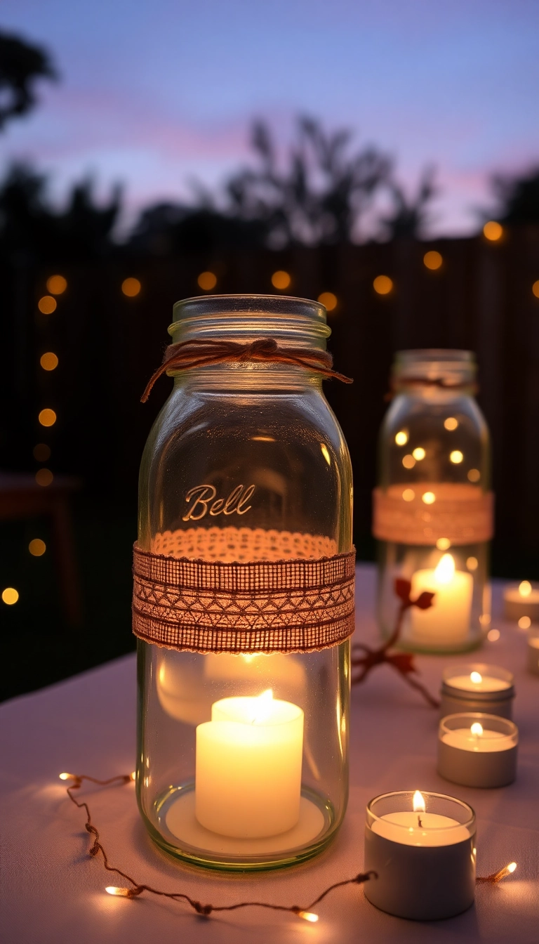 10 Easy Beginner Crafts That Anyone Can Make (You Won't Believe #9!) - 4. Upcycled Jar Lanterns