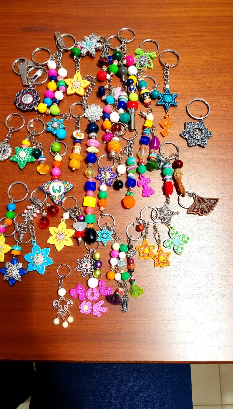 10 Easy Beginner Crafts That Anyone Can Make (You Won't Believe #9!) - 6. Beaded Keychains