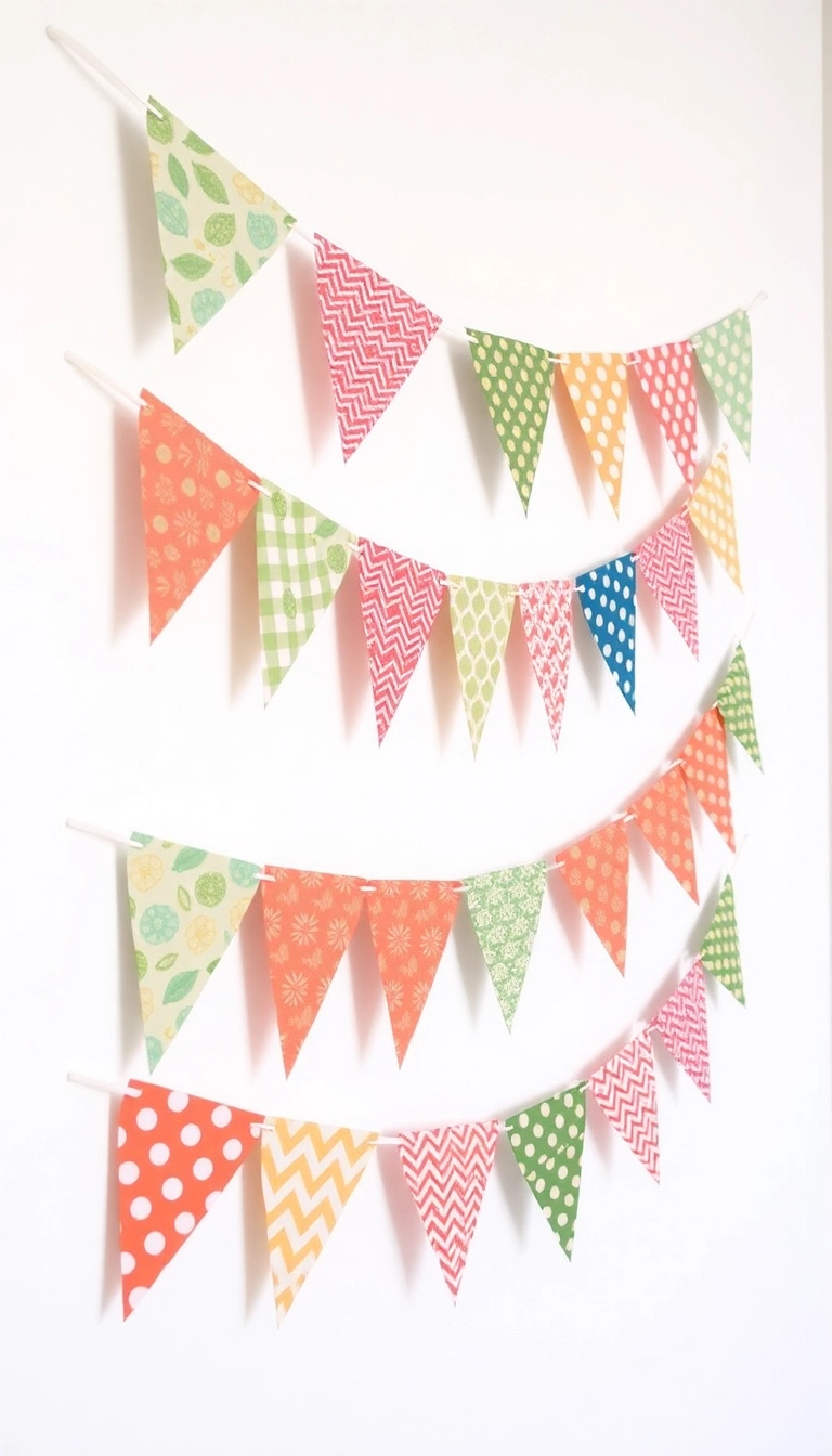 10 Easy Beginner Crafts That Anyone Can Make (You Won't Believe #9!) - 7. No-Sew Fabric Bunting