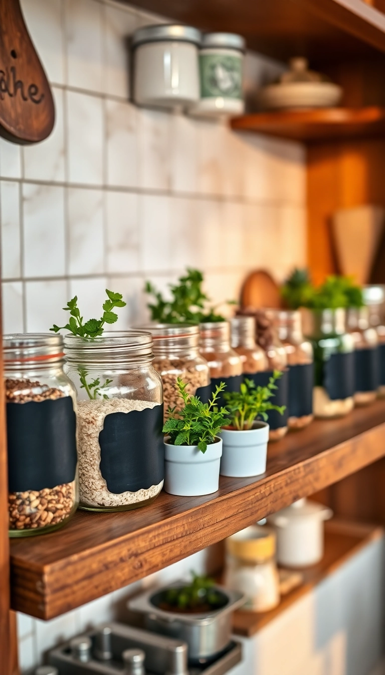 10 Easy Beginner Crafts That Anyone Can Make (You Won't Believe #9!) - 8. Decorative Mason Jar Spice Rack