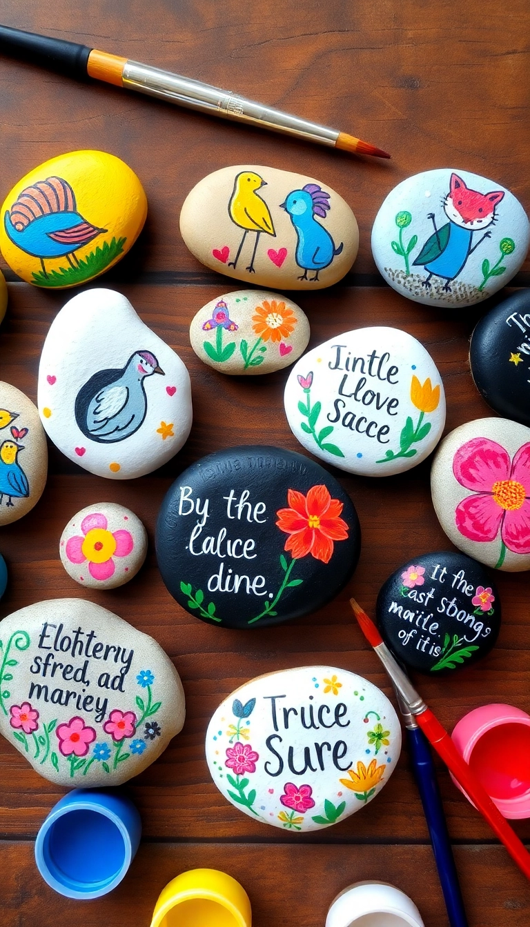 10 Easy Beginner Crafts That Anyone Can Make (You Won't Believe #9!) - 9. Whimsical Painted Stones