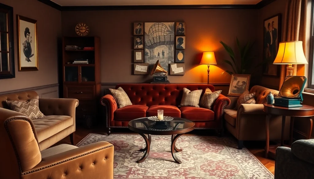 12 Jazz Revival Living Room Ideas That'll Make You Feel Like You're in a Speakeasy!