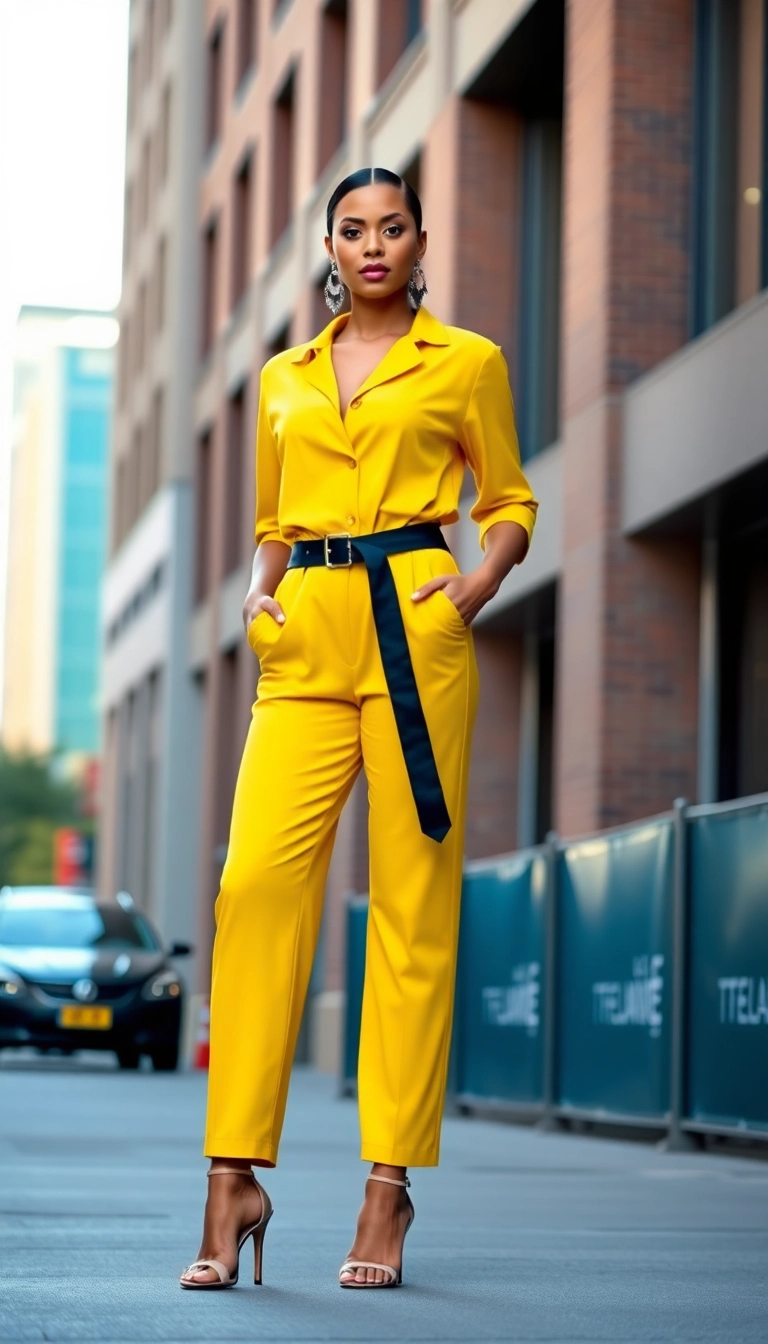 12 Street Style Outfits That'll Make You Look Like a Fashion Icon (You Won't Believe #5!) - 10. Jumpsuit with Statement Belt