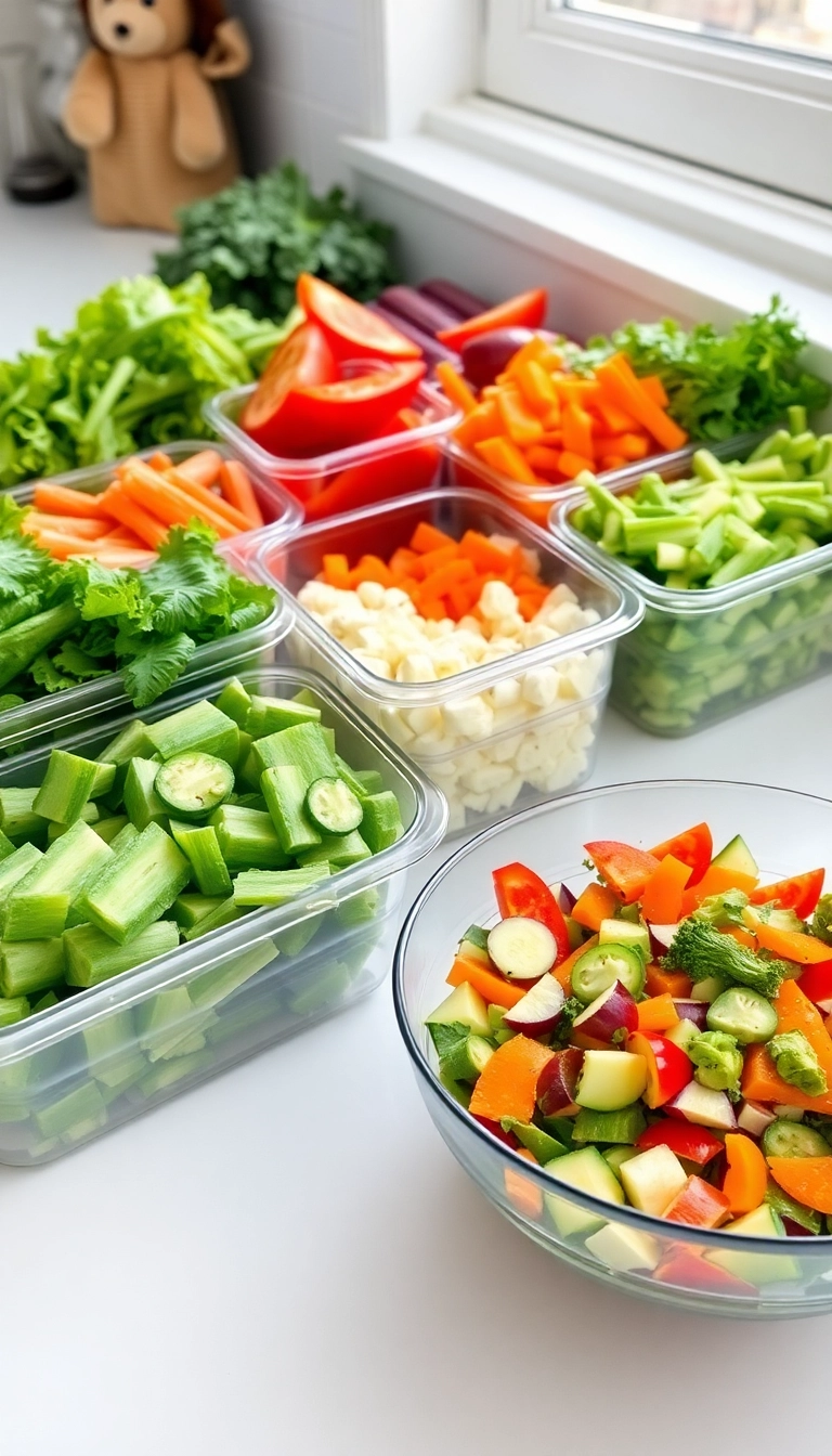 13 Meal Prep Tips That Will Make Healthy Eating a Breeze (You’ll Wish You Knew #4 Sooner!) - 7. Pre-Cut Your Veggies and Fruits