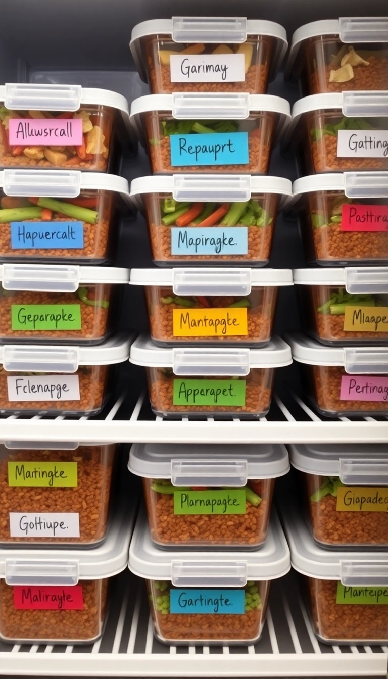 13 Meal Prep Tips That Will Make Healthy Eating a Breeze (You’ll Wish You Knew #4 Sooner!) - 8. Label Everything