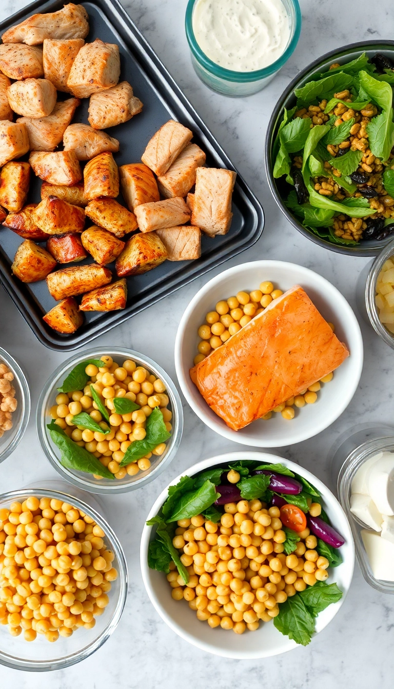 13 Meal Prep Tips That Will Make Healthy Eating a Breeze (You’ll Wish You Knew #4 Sooner!) - 9. Mix Up Your Proteins