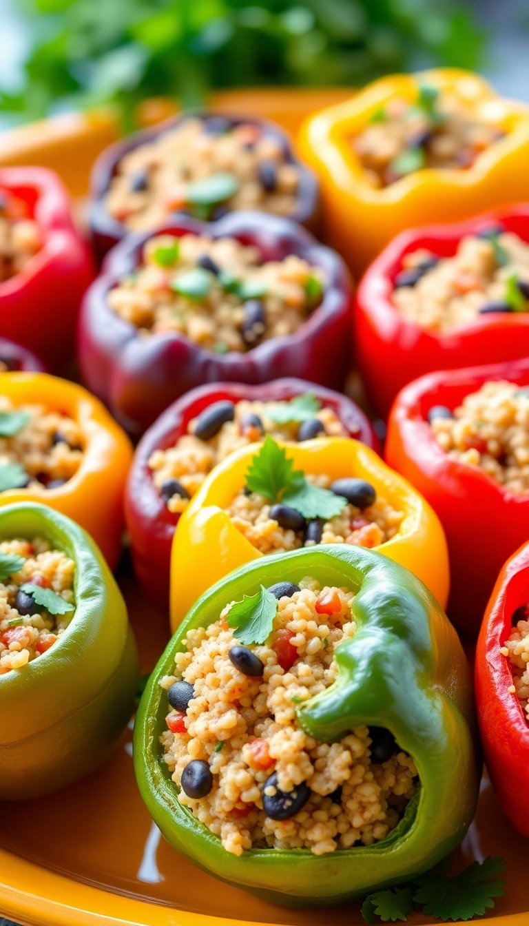 14 Delicious Vegan Meals That Even Meat Lovers Will Devour (Don't Miss #4!) - 10. Vegan Stuffed Peppers