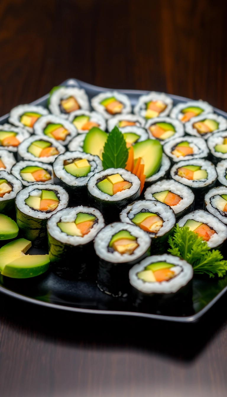 14 Delicious Vegan Meals That Even Meat Lovers Will Devour (Don't Miss #4!) - 11. Vegan Sushi Rolls