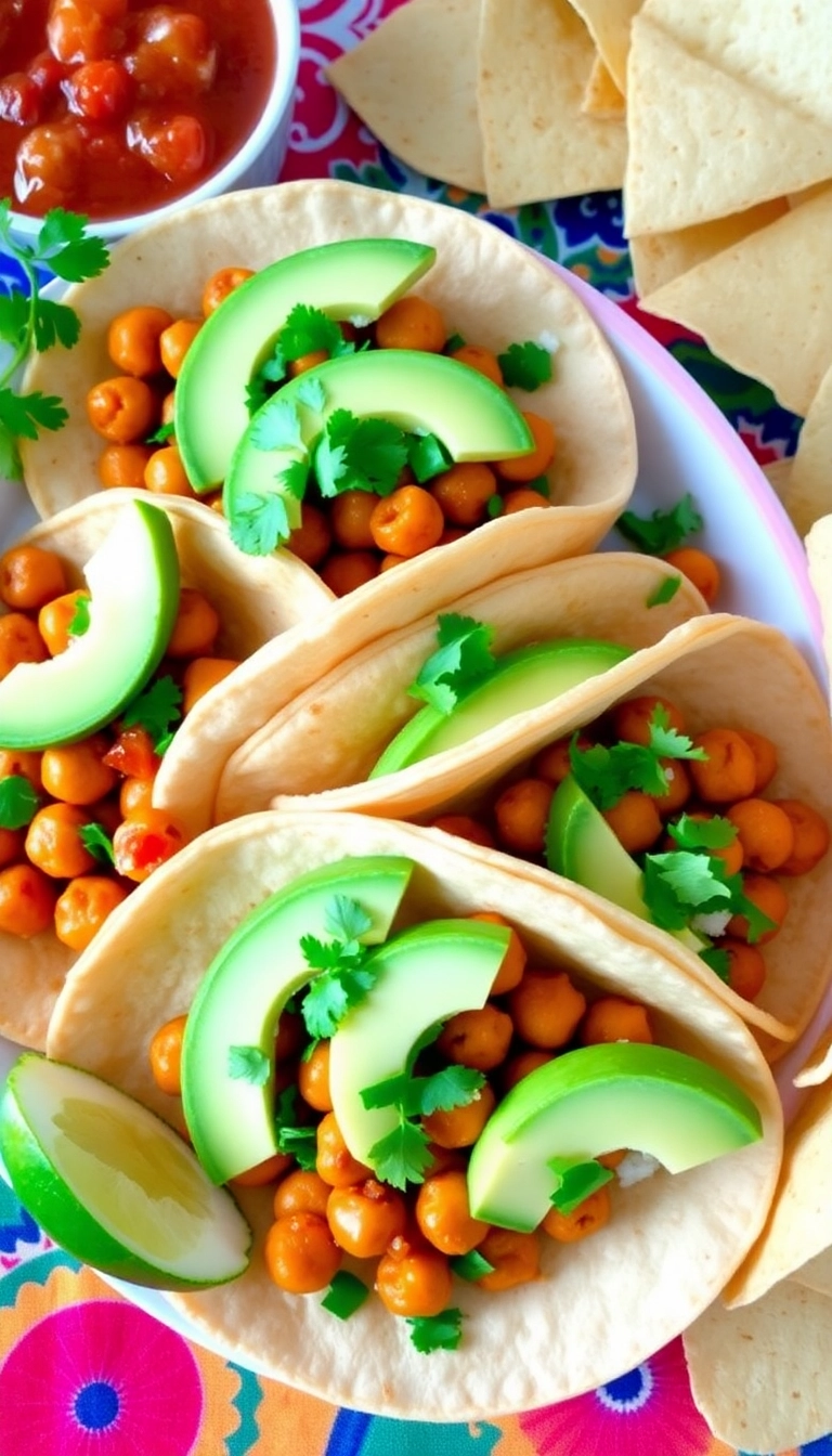 14 Delicious Vegan Meals That Even Meat Lovers Will Devour (Don't Miss #4!) - 2. Spicy Chickpea Tacos