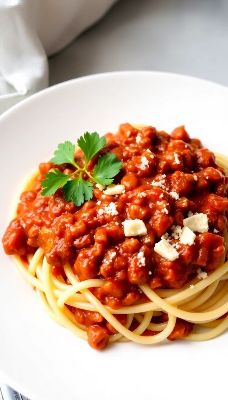 14 Delicious Vegan Meals That Even Meat Lovers Will Devour (Don't Miss #4!) - 7. Vegan Lentil Bolognese