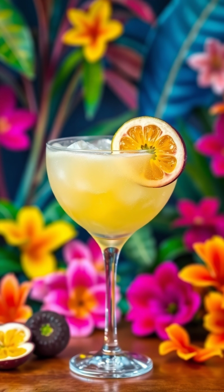 14 Refreshing Tropical Cocktails Perfect for Any Occasion (You Won't Want to Miss #3!) - 3. Passion Fruit Daiquiri (A Must-Try!)