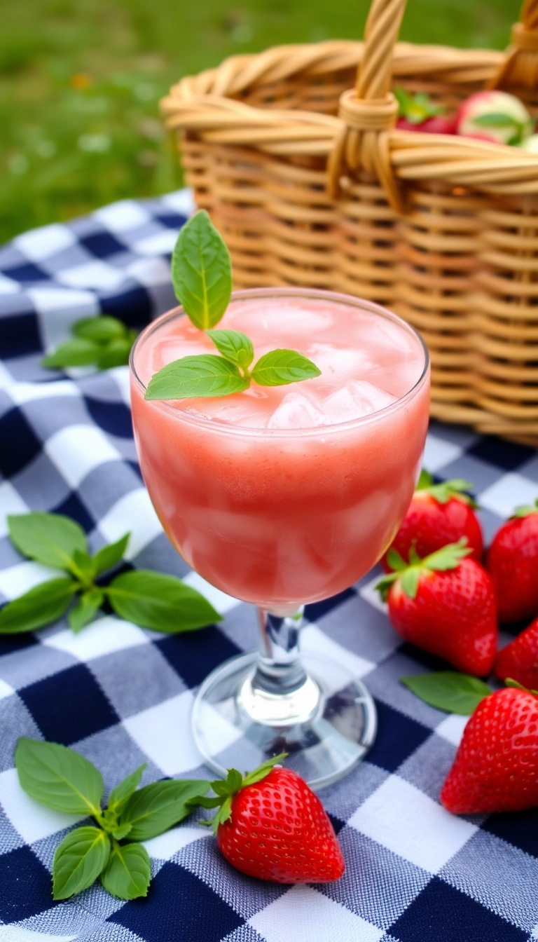 14 Refreshing Tropical Cocktails Perfect for Any Occasion (You Won't Want to Miss #3!) - 6. Strawberry Basil Smash