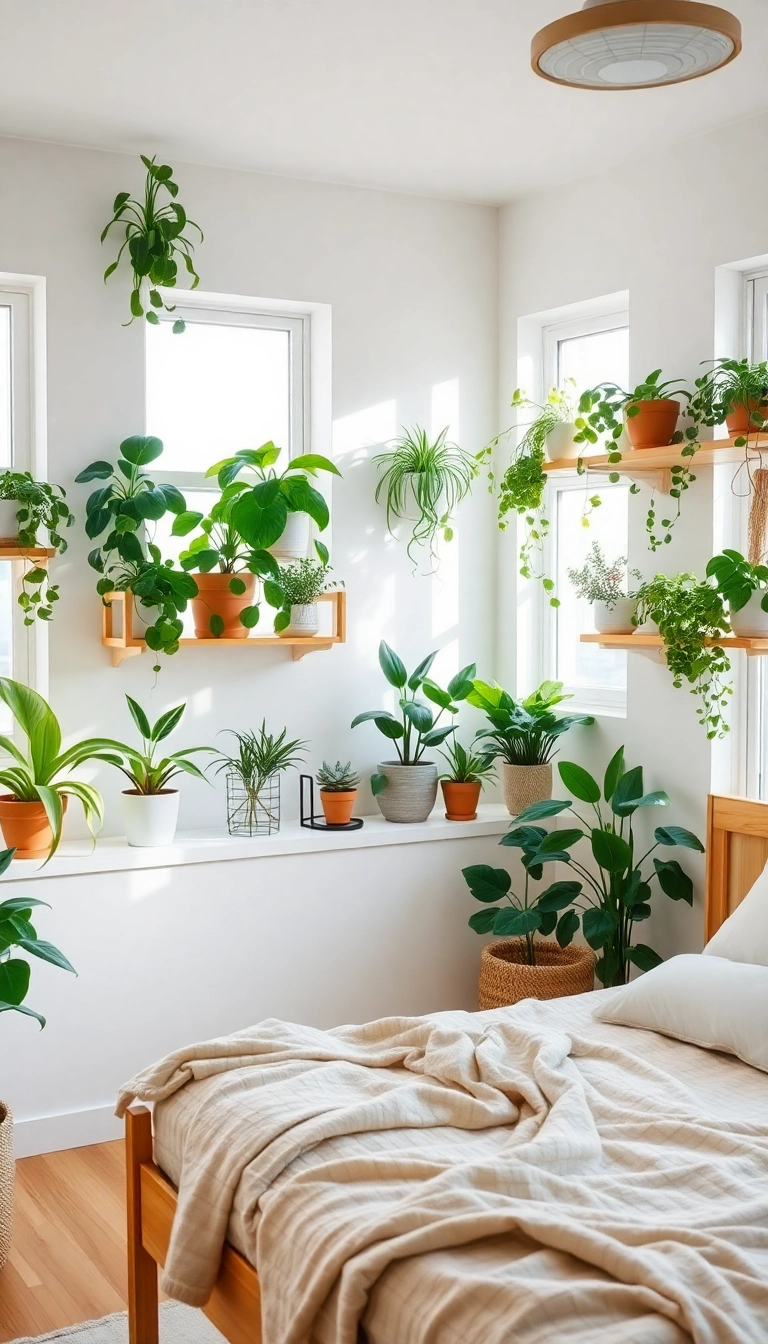 15 Budget-Friendly Bedroom Makeover Ideas You Won't Believe Are Under $100! - 7. Incorporate Plants for Life