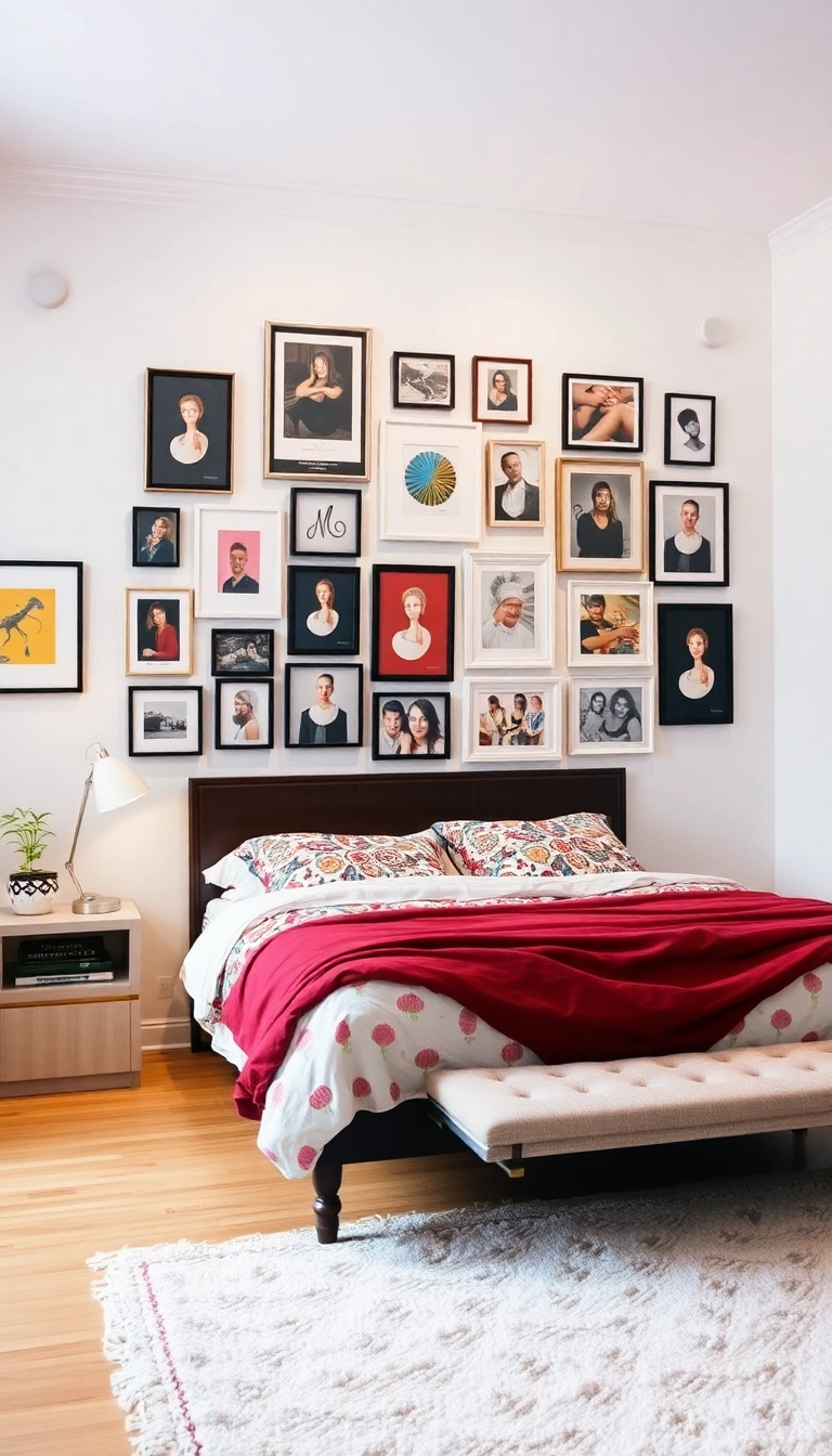 15 Budget-Friendly Bedroom Makeover Ideas You Won't Believe Are Under $100! - 8. DIY Art Gallery Wall