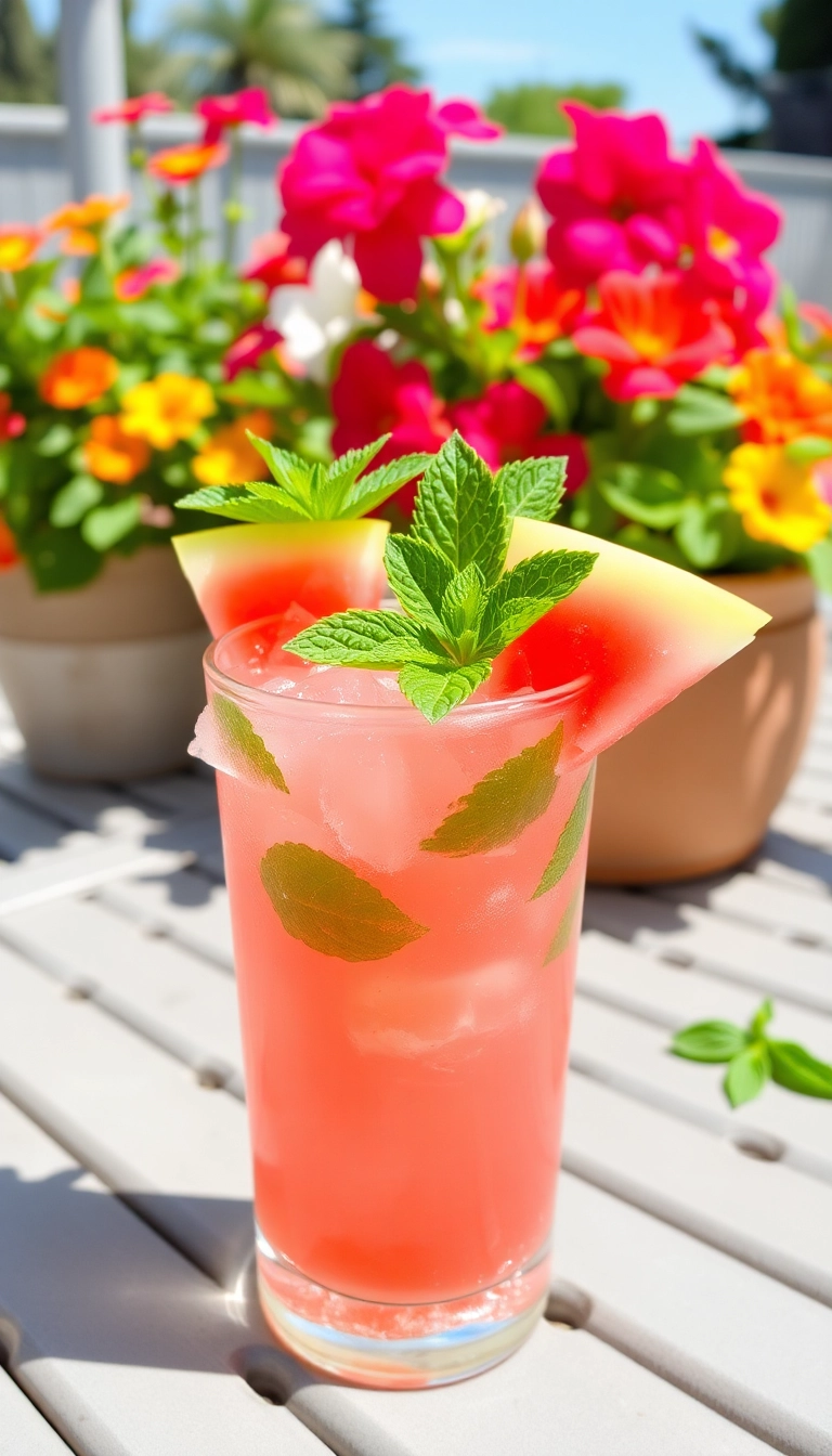 15 Easy Cocktail Ideas That Will Impress Your Friends (You Won't Believe #8!) - 11. Watermelon Mint Spritzer