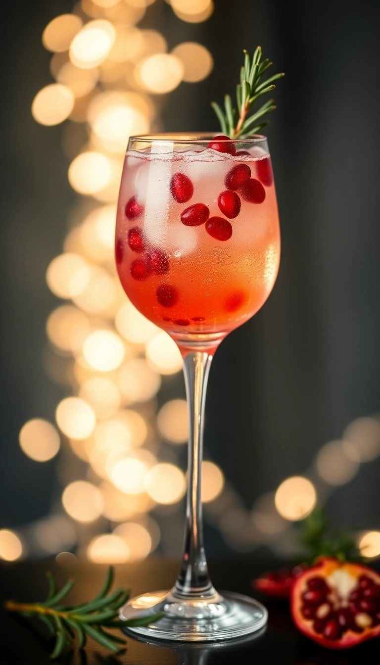 15 Easy Cocktail Ideas That Will Impress Your Friends (You Won't Believe #8!) - 13. Pomegranate Sparkler