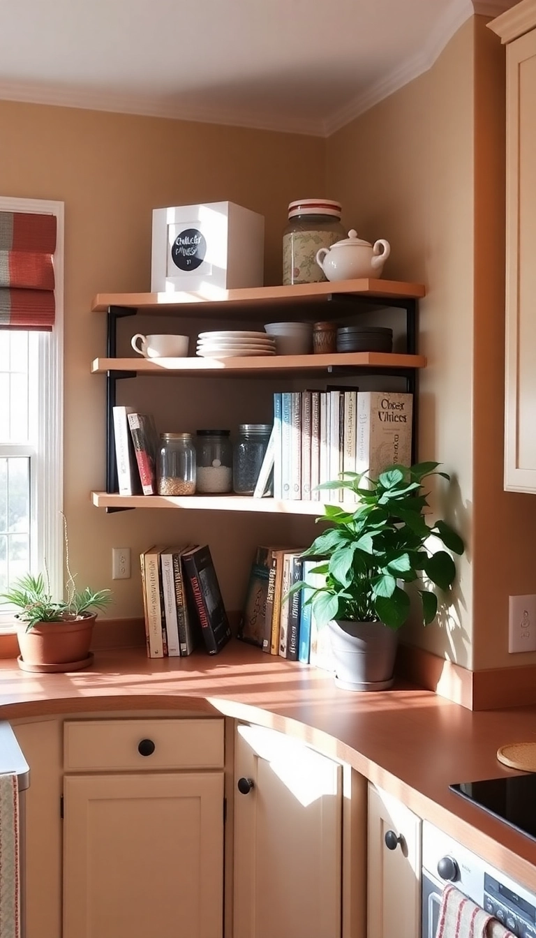 15 Genius Kitchen Storage Ideas That'll Make You Say 'Why Didn't I Think of That?!' - 12. Corner Shelving Units