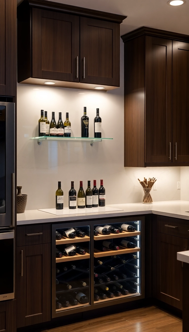 15 Genius Kitchen Storage Ideas That'll Make You Say 'Why Didn't I Think of That?!' - 13. Under-Counter Wine Storage