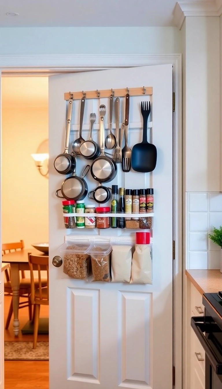 15 Genius Kitchen Storage Ideas That'll Make You Say 'Why Didn't I Think of That?!' - 3. Over-the-Door Storage