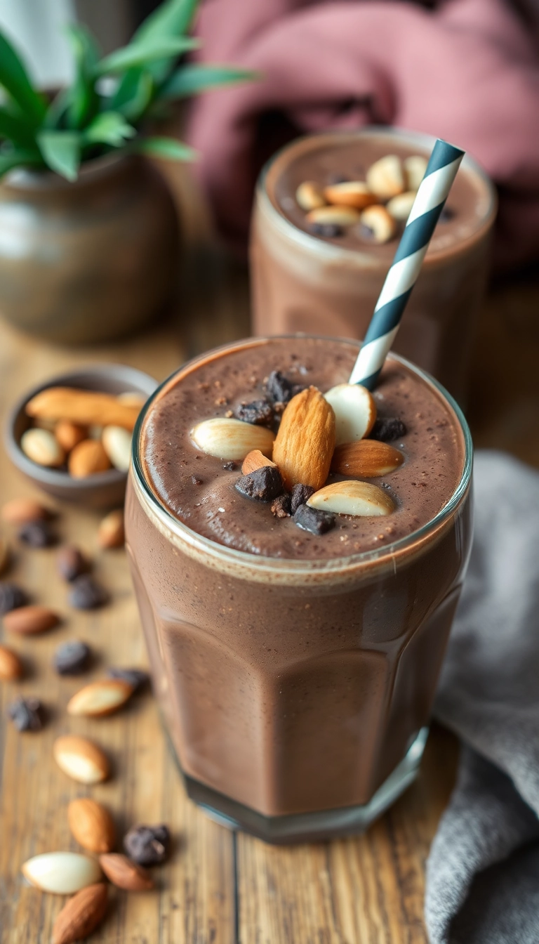 17 Smoothie Recipes That Will Supercharge Your Mornings (Don't Miss #5!) - 12. Chocolate Almond Smoothie