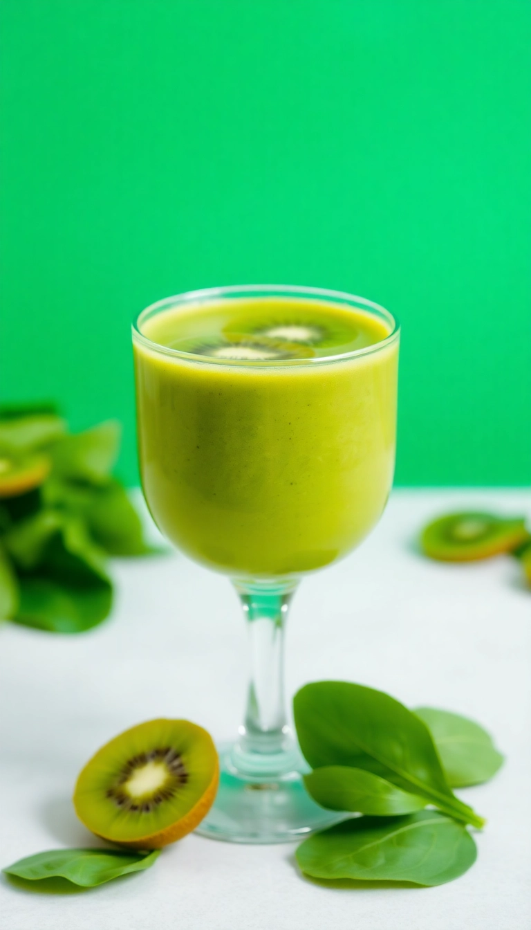 17 Smoothie Recipes That Will Supercharge Your Mornings (Don't Miss #5!) - 14. Kiwi Spinach Smoothie