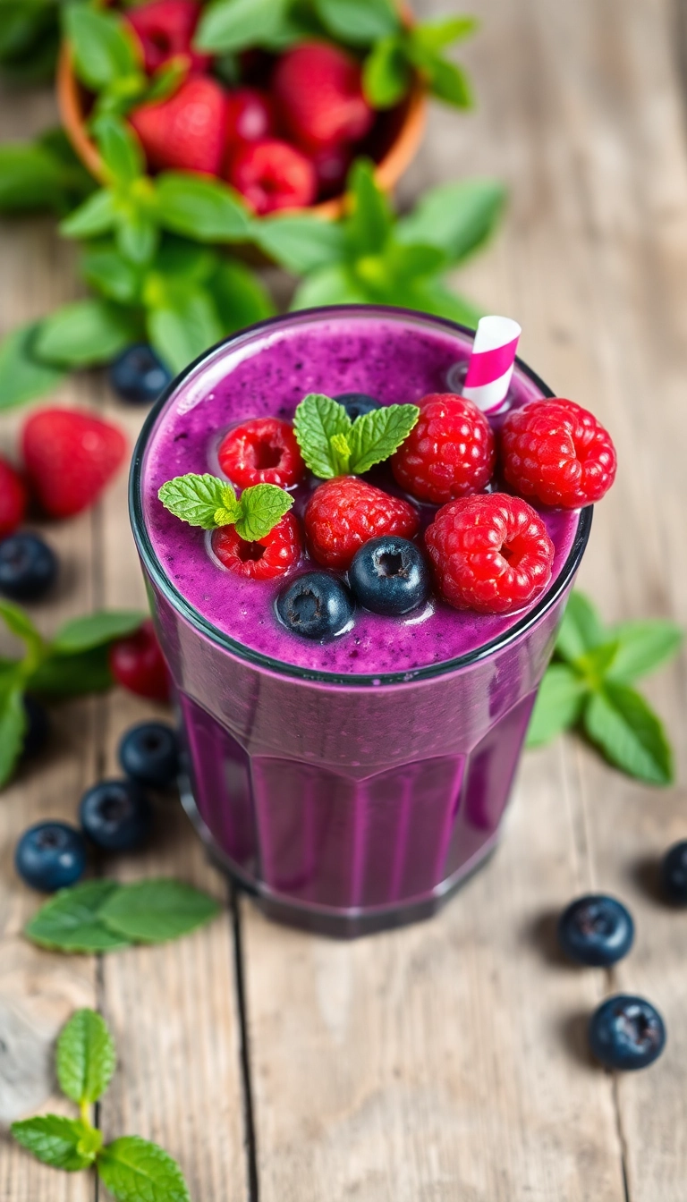 17 Smoothie Recipes That Will Supercharge Your Mornings (Don't Miss #5!) - 2. Berry Blast Smoothie