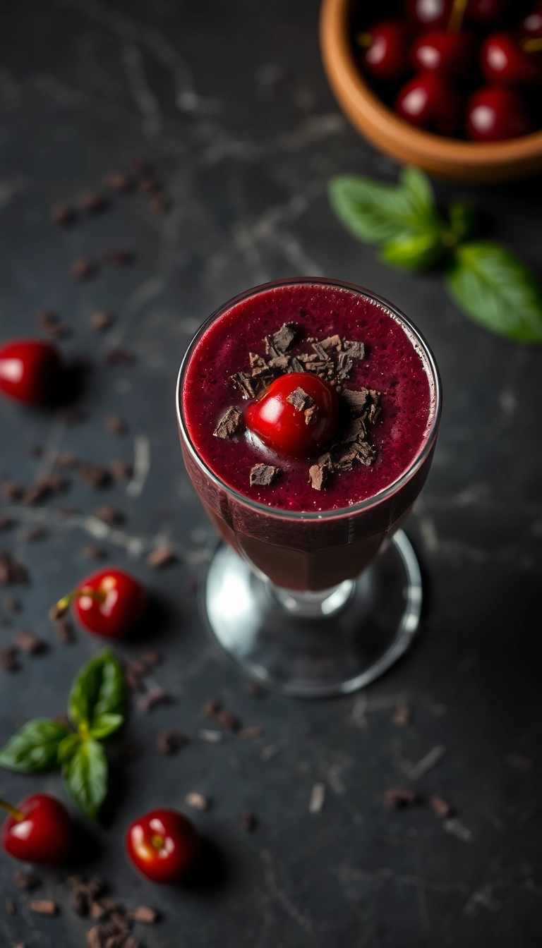 17 Smoothie Recipes That Will Supercharge Your Mornings (Don't Miss #5!) - 8. Chocolate Cherry Smoothie