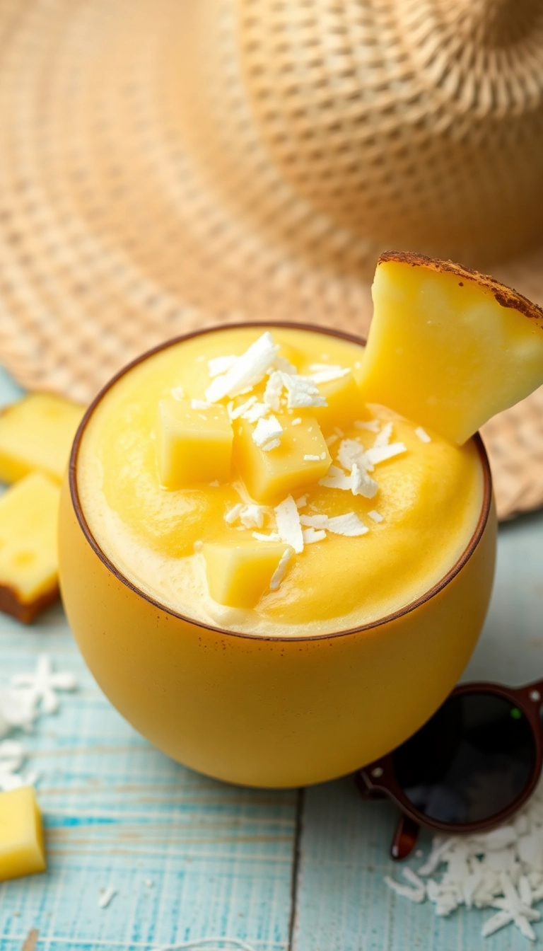 17 Smoothie Recipes That Will Supercharge Your Mornings (Don't Miss #5!) - 9. Pineapple Coconut Smoothie