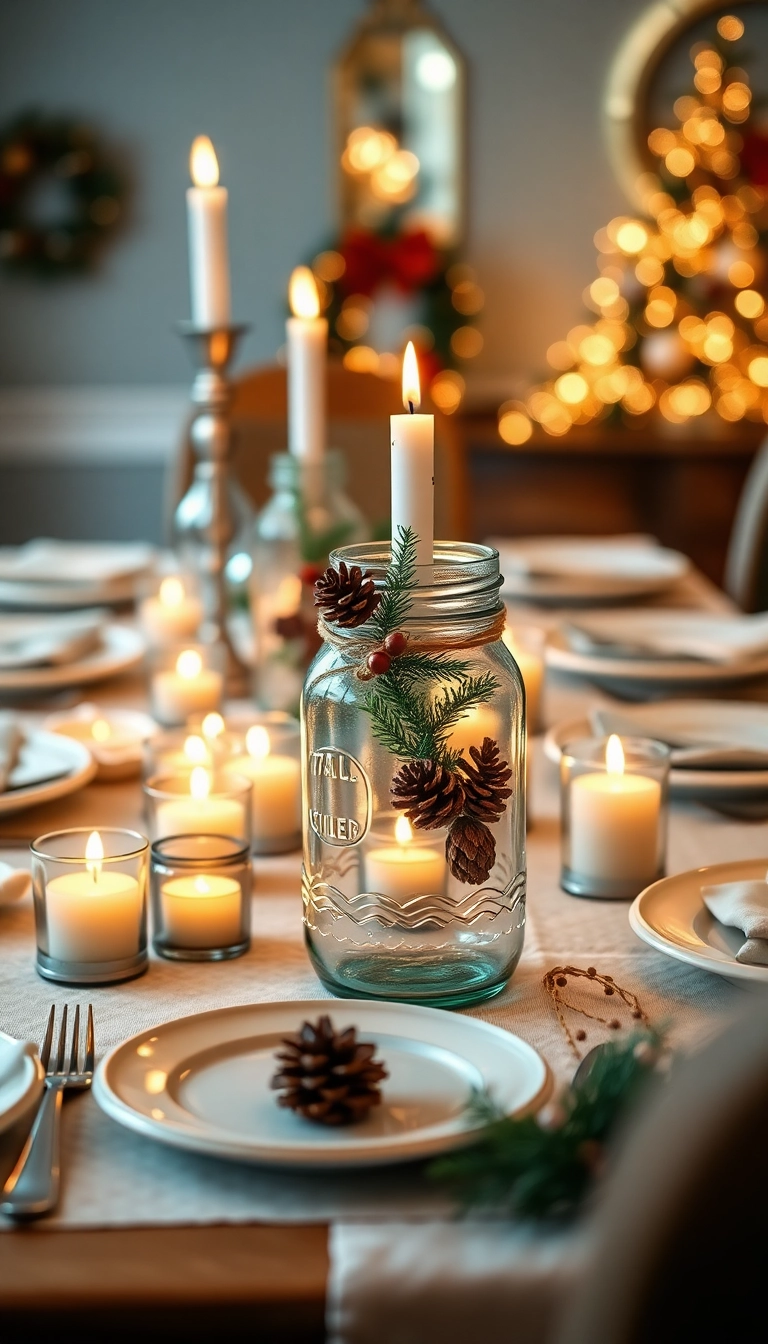 18 DIY Holiday Decorations That Will Wow Your Guests (You Won't Believe #12!) - 10. Holiday-Themed Candle Holders