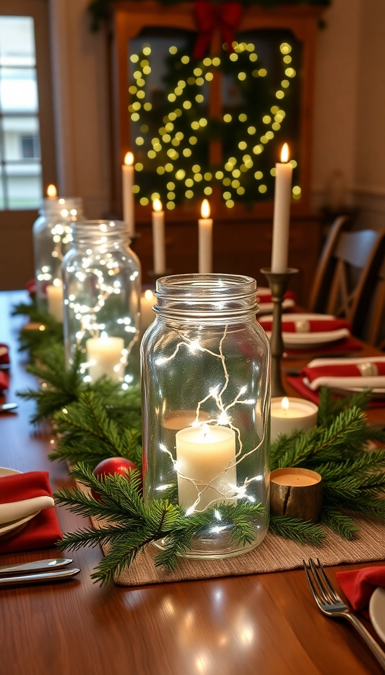 18 DIY Holiday Decorations That Will Wow Your Guests (You Won't Believe #12!) - 2. Sparkling Mason Jar Lanterns