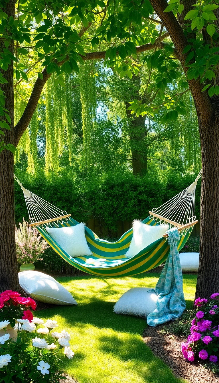 18 Outdoor Living Space Ideas That Will Turn Your Backyard Into a Paradise! - 3. Relaxing Hammock Nook