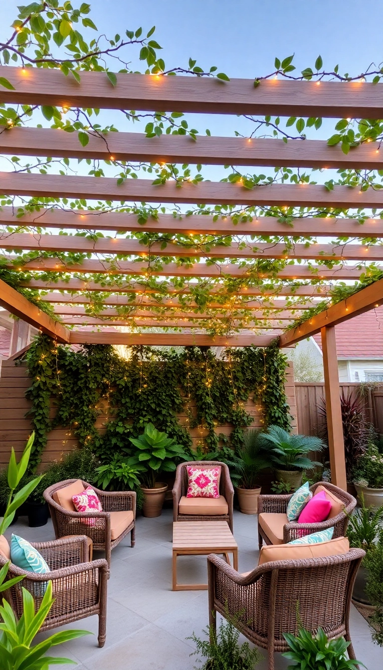 18 Outdoor Living Space Ideas That Will Turn Your Backyard Into a Paradise! - 4. Chic Pergola Retreat