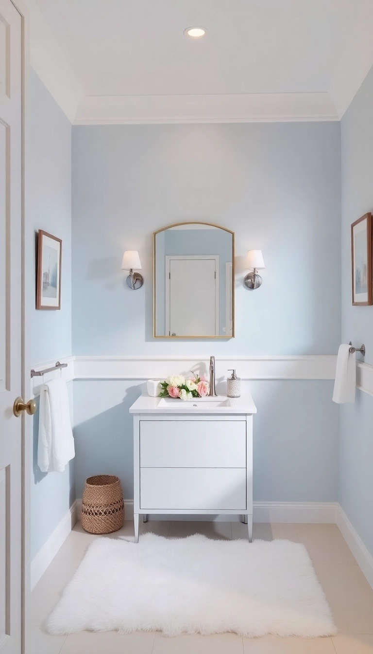 19 Spa-Like Bathroom Ideas That'll Make You Feel Like You're on Vacation (Don't Miss #8!) - 1. Calming Color Palettes