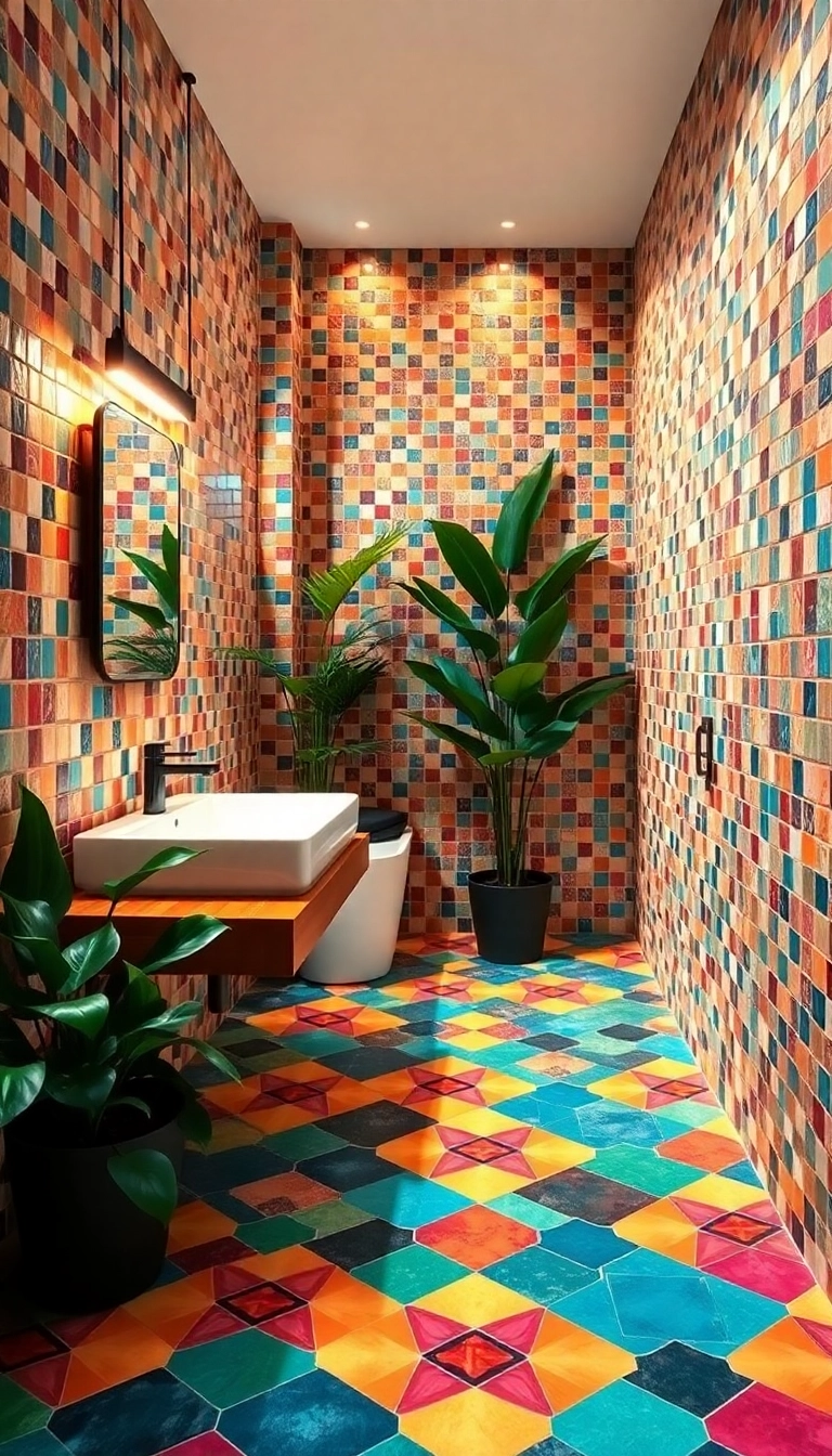 19 Spa-Like Bathroom Ideas That'll Make You Feel Like You're on Vacation (Don't Miss #8!) - 17. Unique Tiling