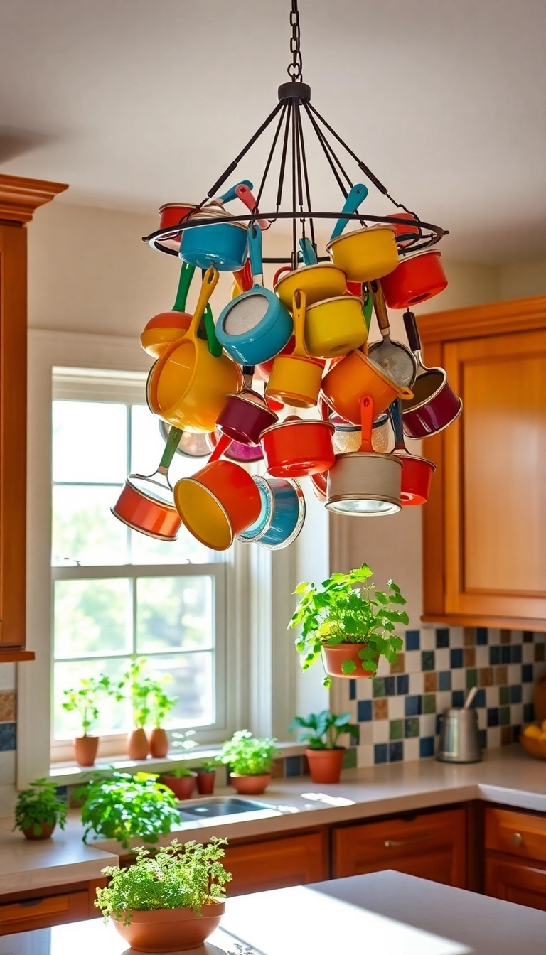 20 Kitschy Kitchen Decor Ideas That'll Make You Smile Every Time You Cook! - Eclectic Pot Racks