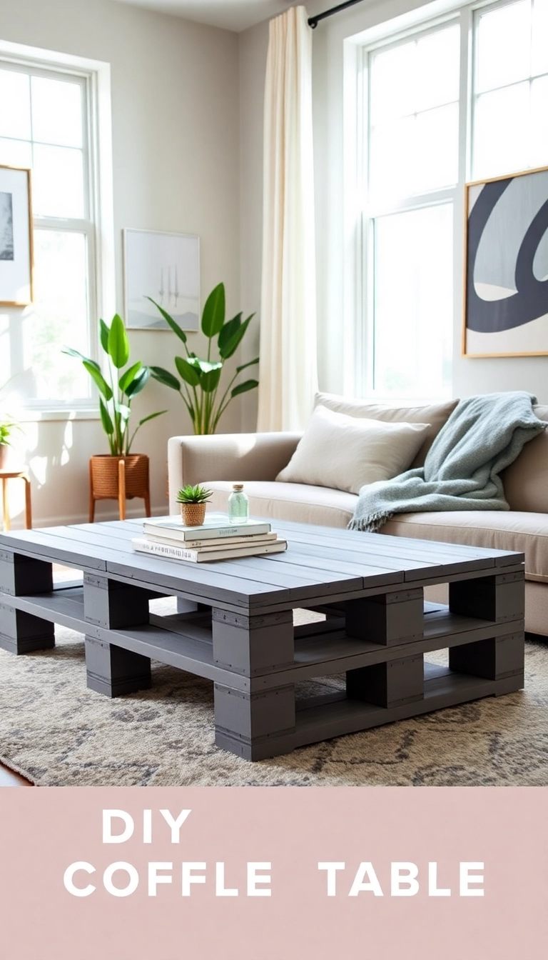 20 Mind-Blowing Upcycling Ideas You Won't Believe Are Made from Trash! - 5. Pallet Coffee Table