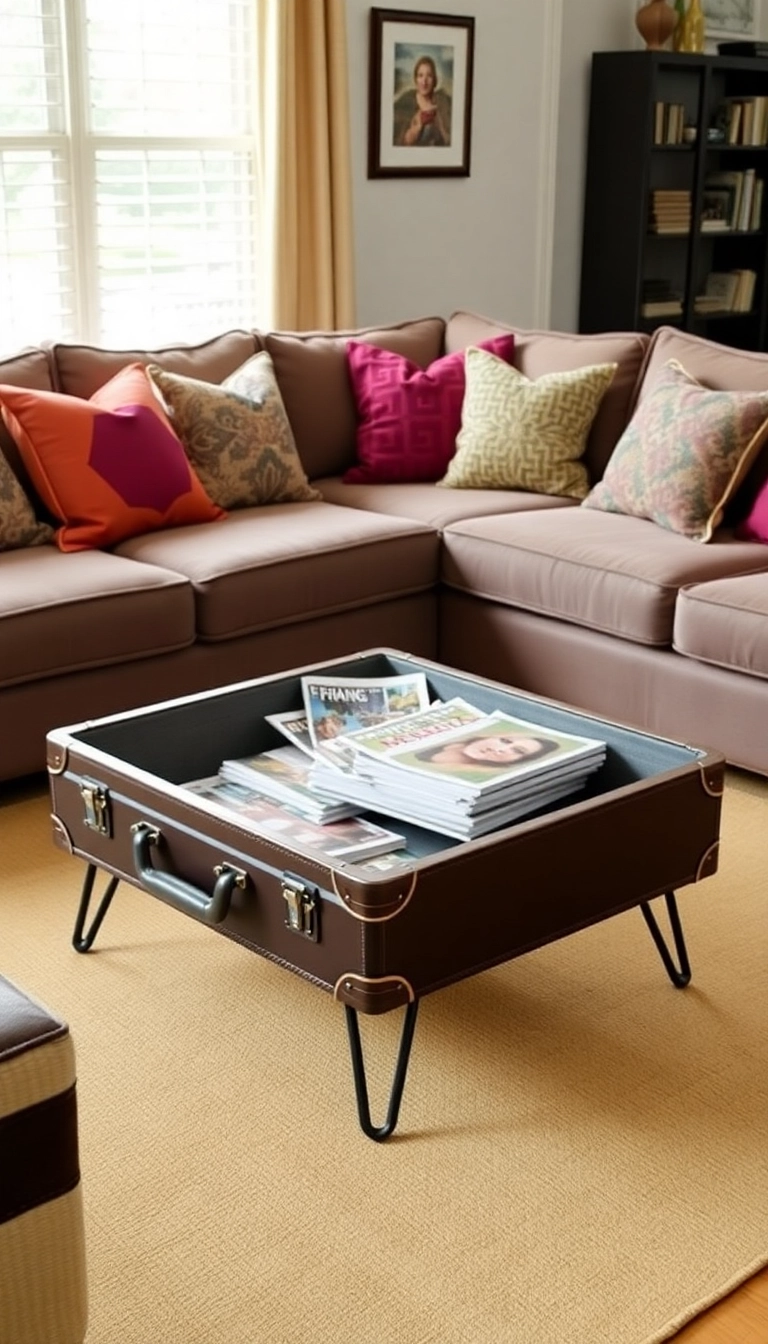 Vintage Suitcase Coffee Table