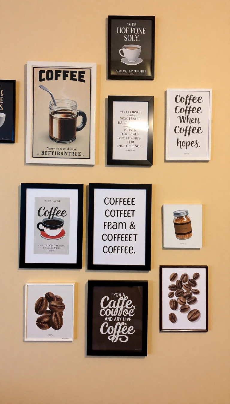 3. Coffee-Themed Wall Art