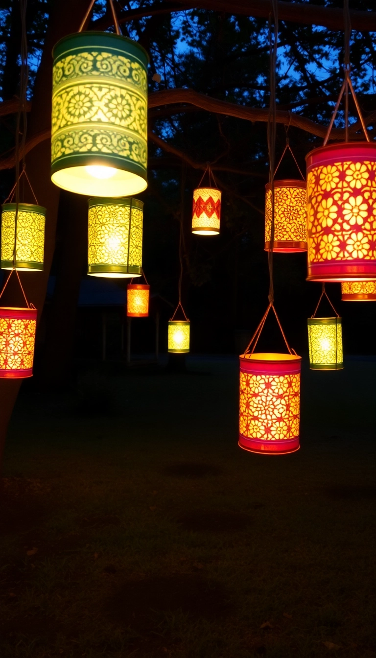 5. Tin Can Lanterns (Must-See!)