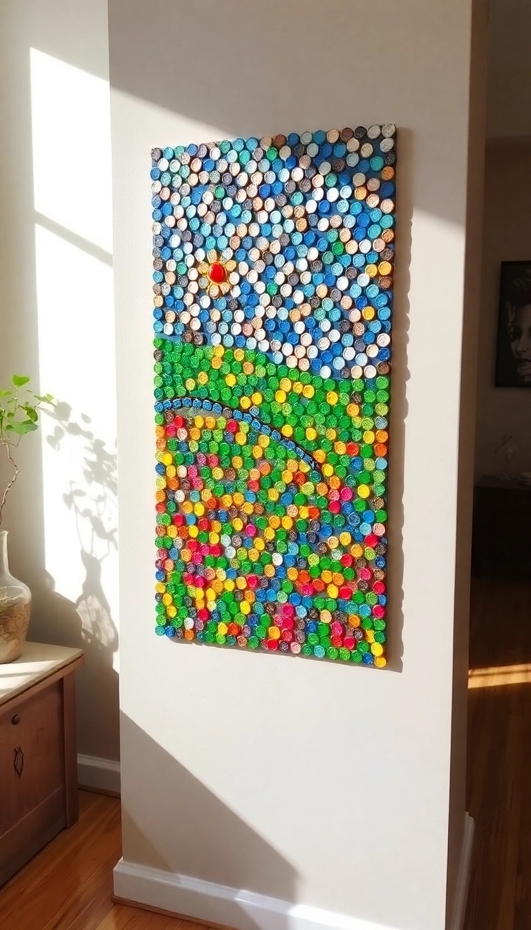 15. Bottle Cap Mosaic