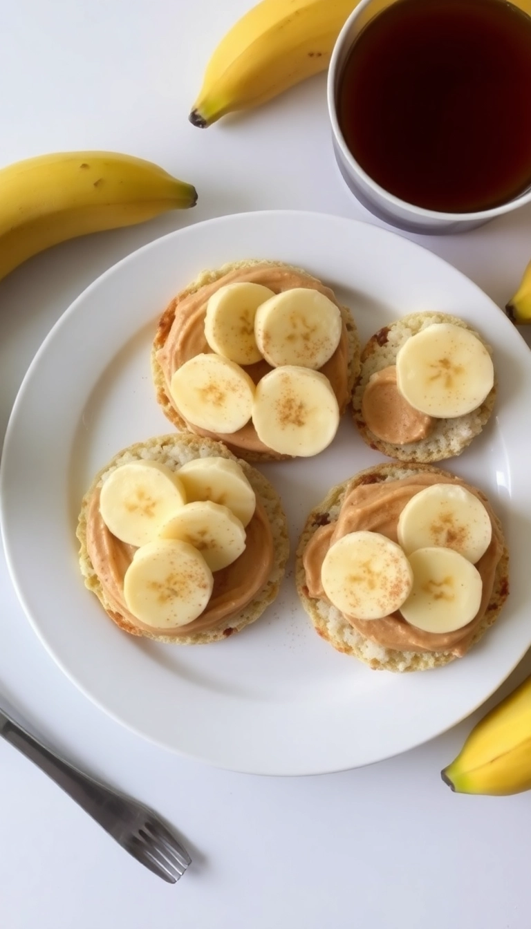 7. Nut Butter and Banana Rice Cakes