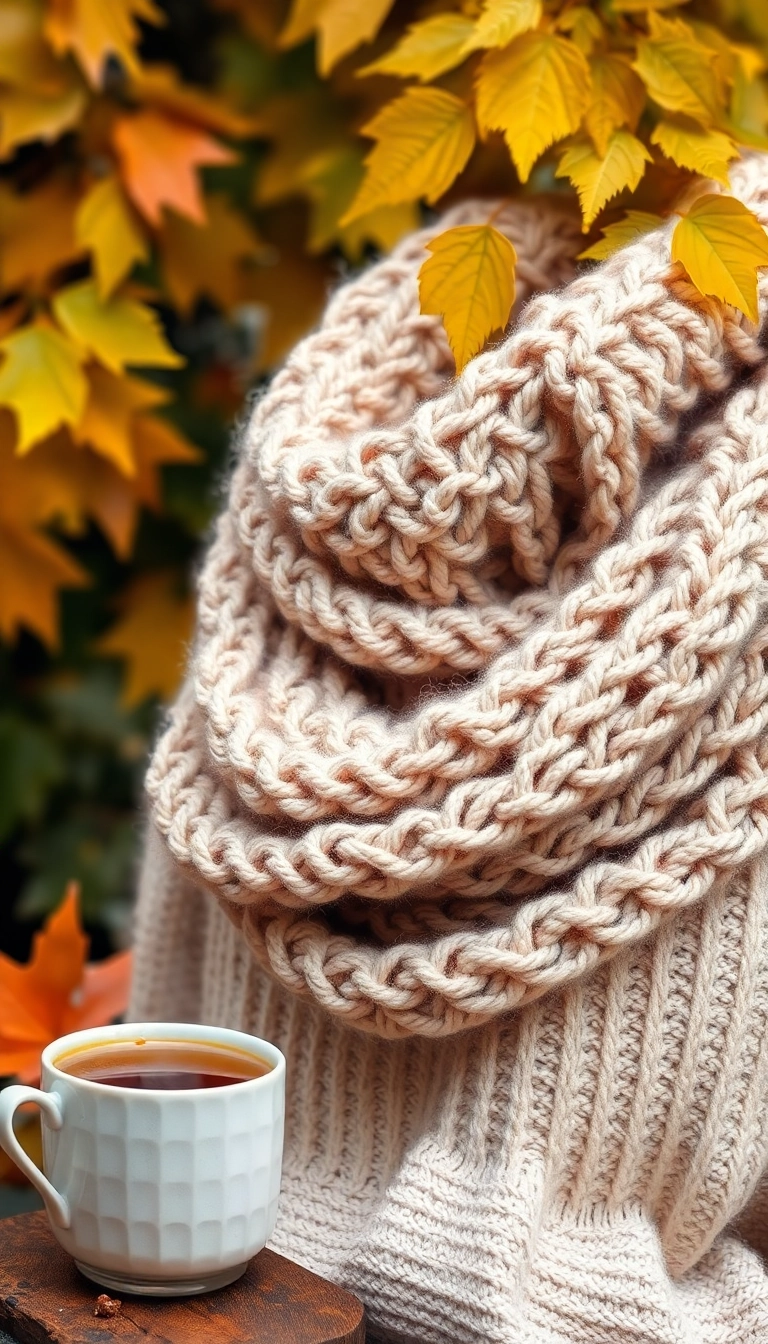 10. Chunky Knit Scarves